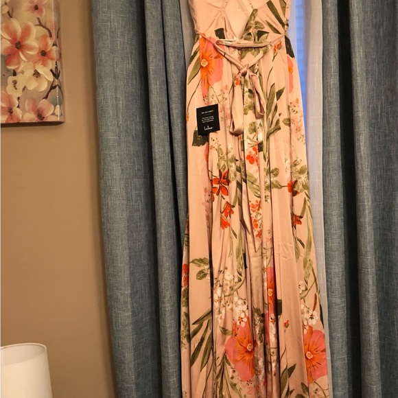 𝘉𝘭𝘶𝘴𝘩 𝘗𝘪𝘯𝘬 𝘍𝘭𝘰𝘳𝘢𝘭 𝘗𝘳𝘪𝘯𝘵 𝘚𝘢𝘵𝘪𝘯 𝘔𝘢𝘹𝘪 𝘋𝘳𝘦𝘴𝘴 - Picture 12 of 12